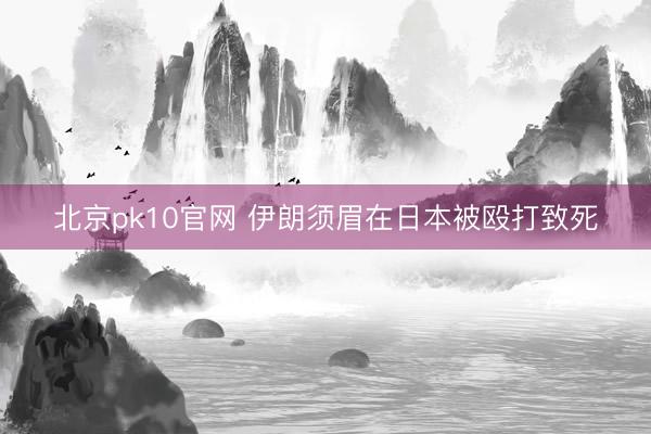 北京pk10官网 伊朗须眉在日本被殴打致死