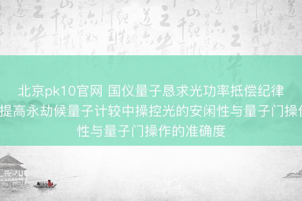 北京pk10官网 国仪量子恳求光功率抵偿纪律专利， 显耀提高永劫候量子计较中操控光的安闲性与量子门操作的准确度