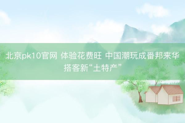 北京pk10官网 体验花费旺 中国潮玩成番邦来华搭客新“土特产”